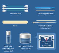 Wart Mole Vanish Set (Entfernt 2-5 große oder 5-25 kleine Muttermale)
